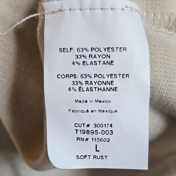 NWT Lush Soft Rust Top - Picture 5 of 5